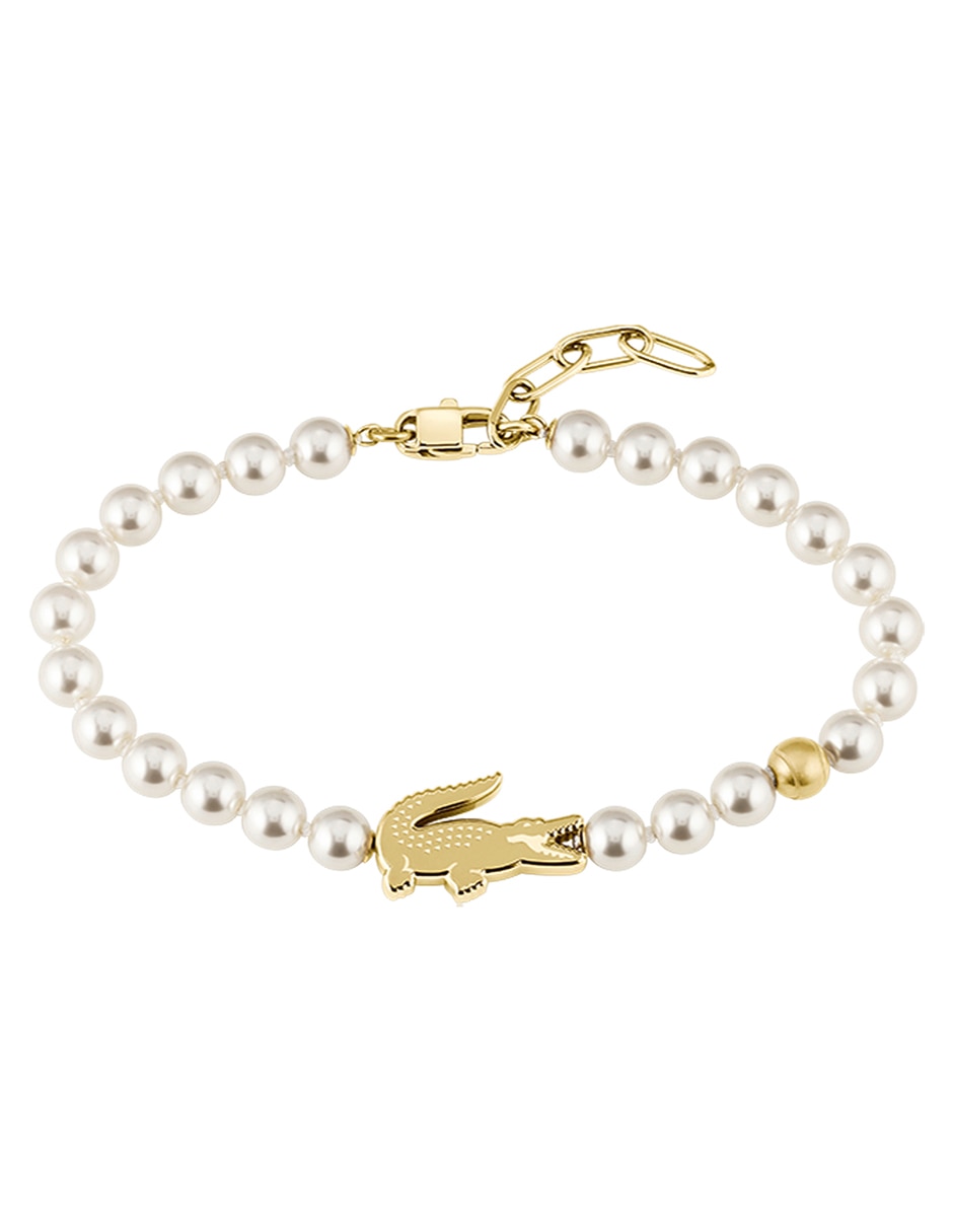 Brazalete con perla de cristal Matchpoint acabado brillante Brazalete con perla de cristal Matchpoint acabado brillante