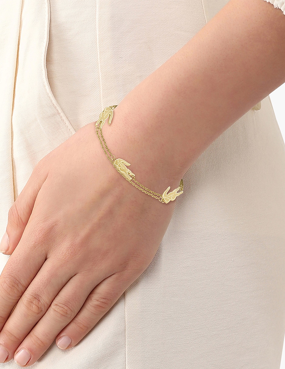 Brazalete Crocodile acabado brillante 4