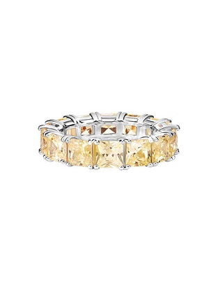 Anillo P 925 de plata topacio brillante Anillo P 925 de plata topacio brillante