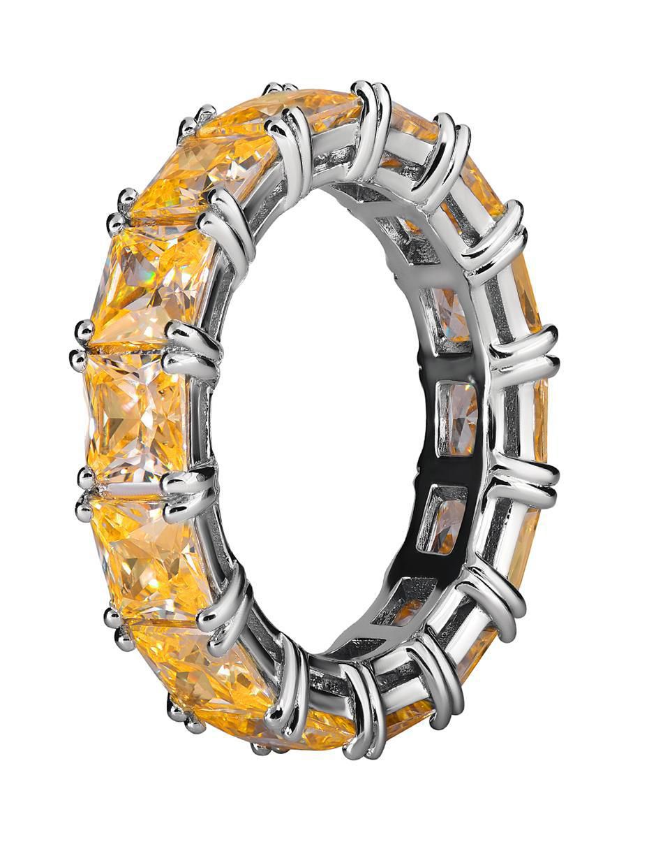 Anillo P 925 de plata topacio brillante 5