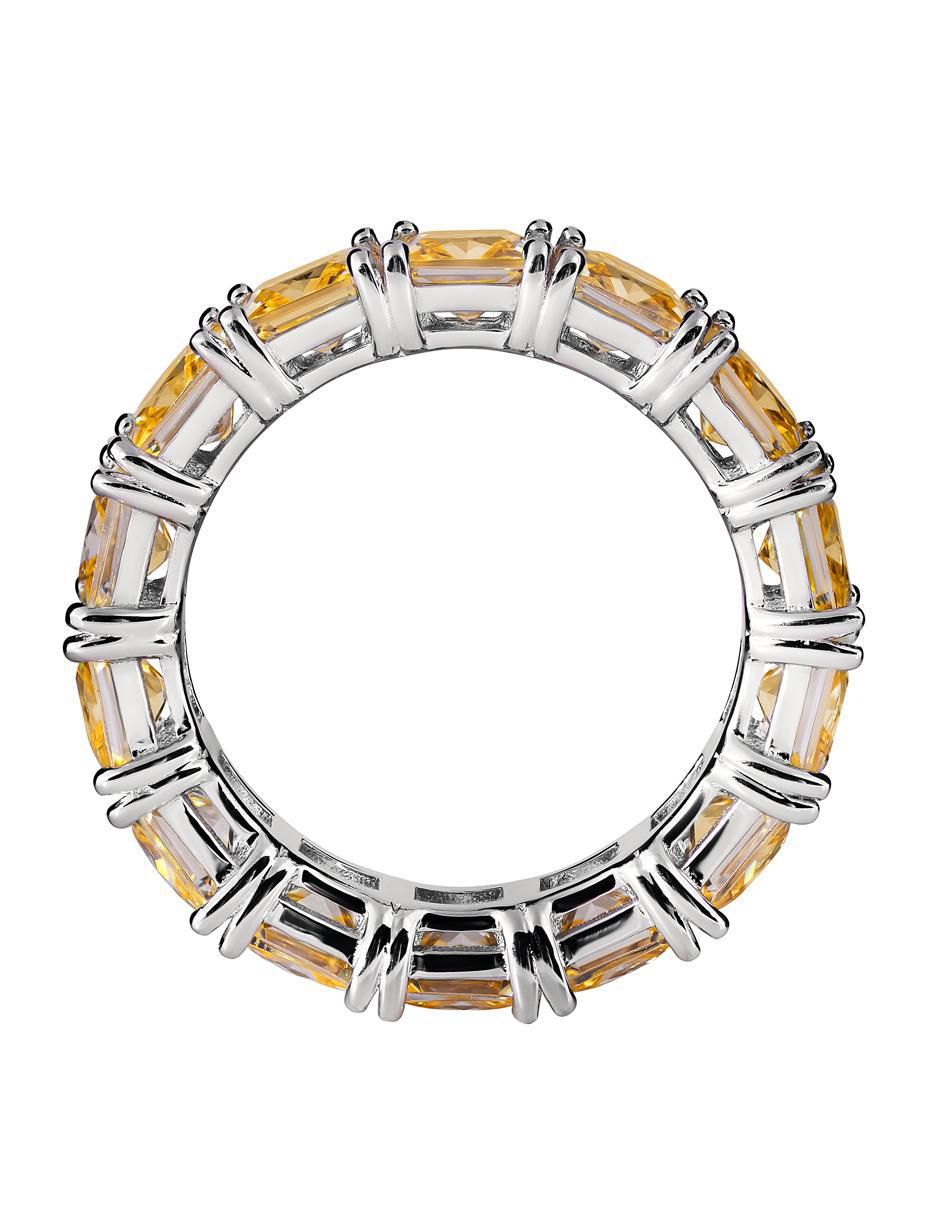 Anillo P 925 de plata topacio brillante
