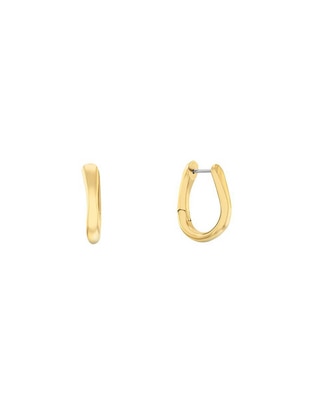 Aretes de aro con acabado brillante 1