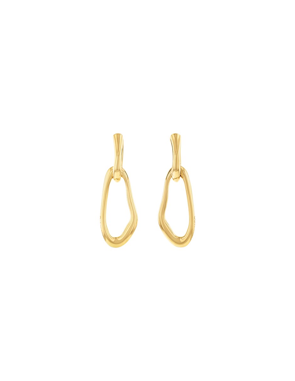 Aretes de aro con acabado brillante 3