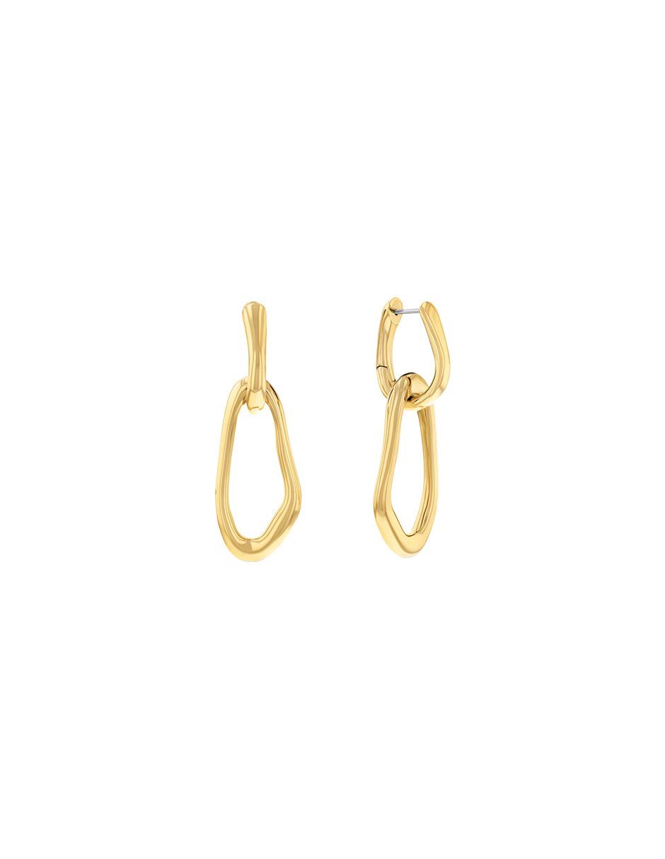 Aretes de aro con acabado brillante 4
