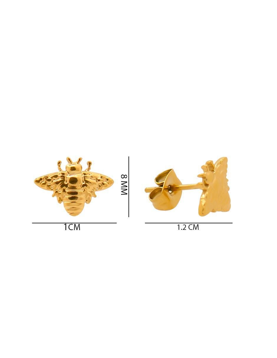 Broqueles de abeja con acabado brillante