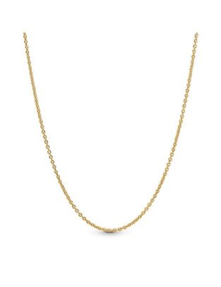 Collar de plata con acabado baño de oro P 925