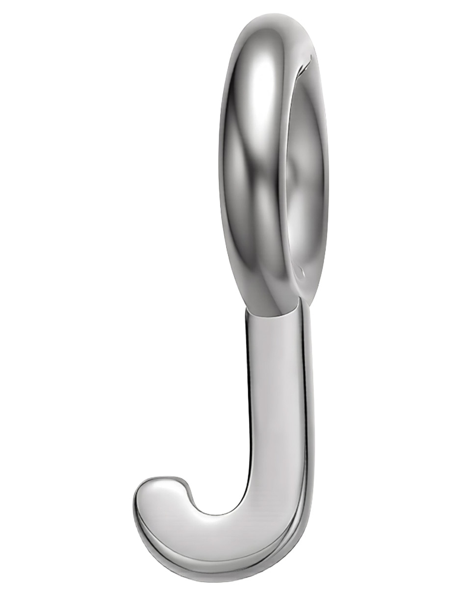 Charm de letra J Classic de plata P 925