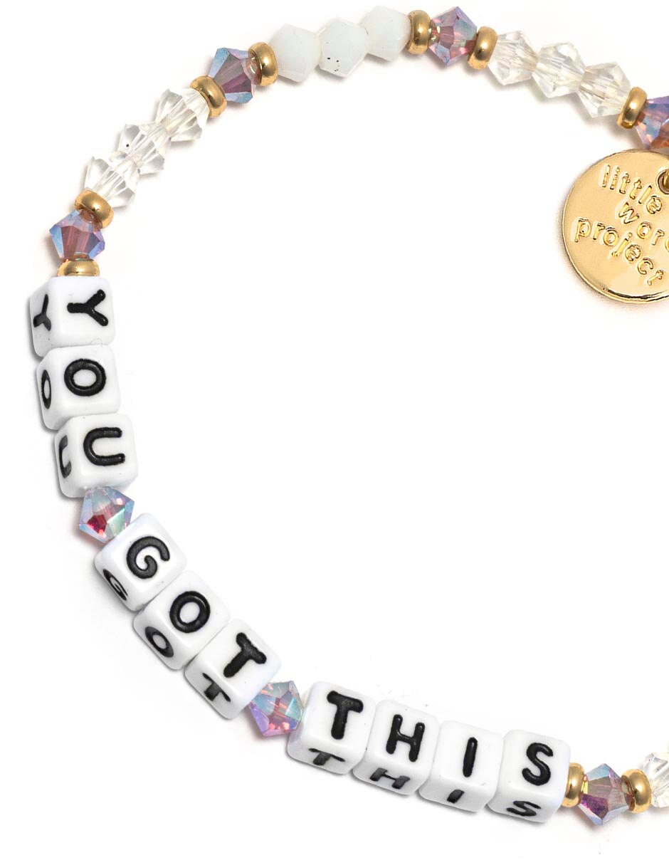 Pulsera con cristal Friendship acabado chapa de oro 2