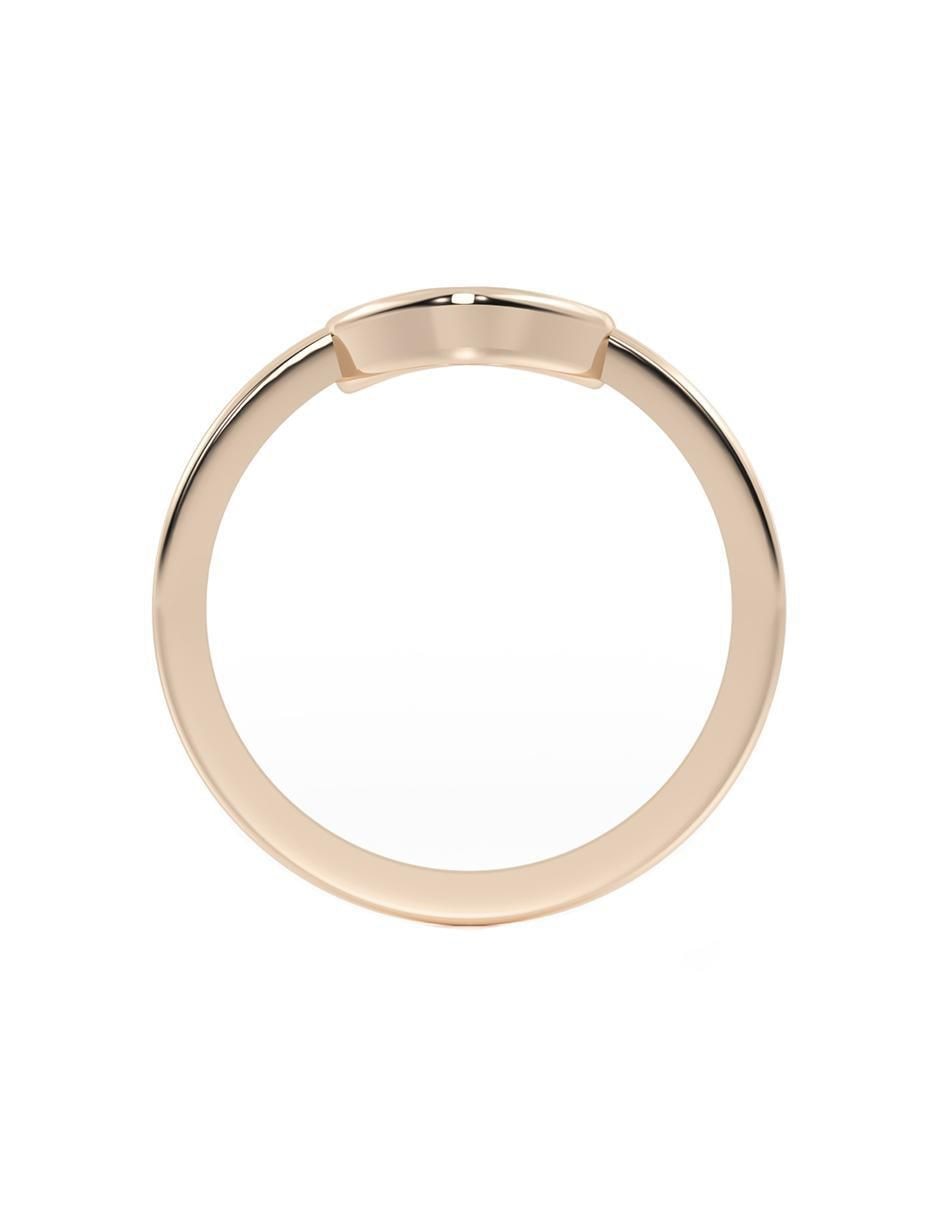 Anillo de corazón de oro brillante 3