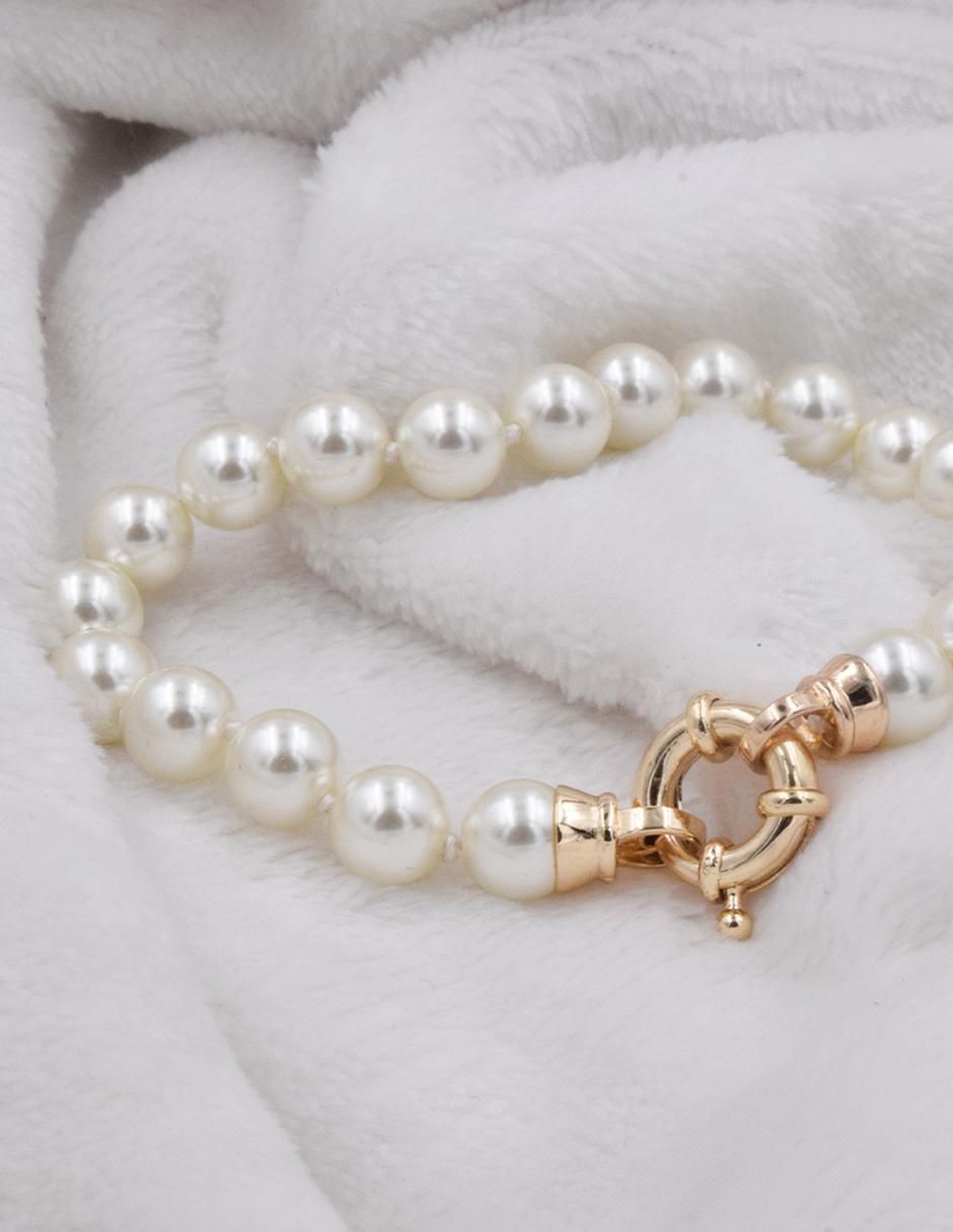 Pulsera con perla Perlas De Mallorca acabado liso 4