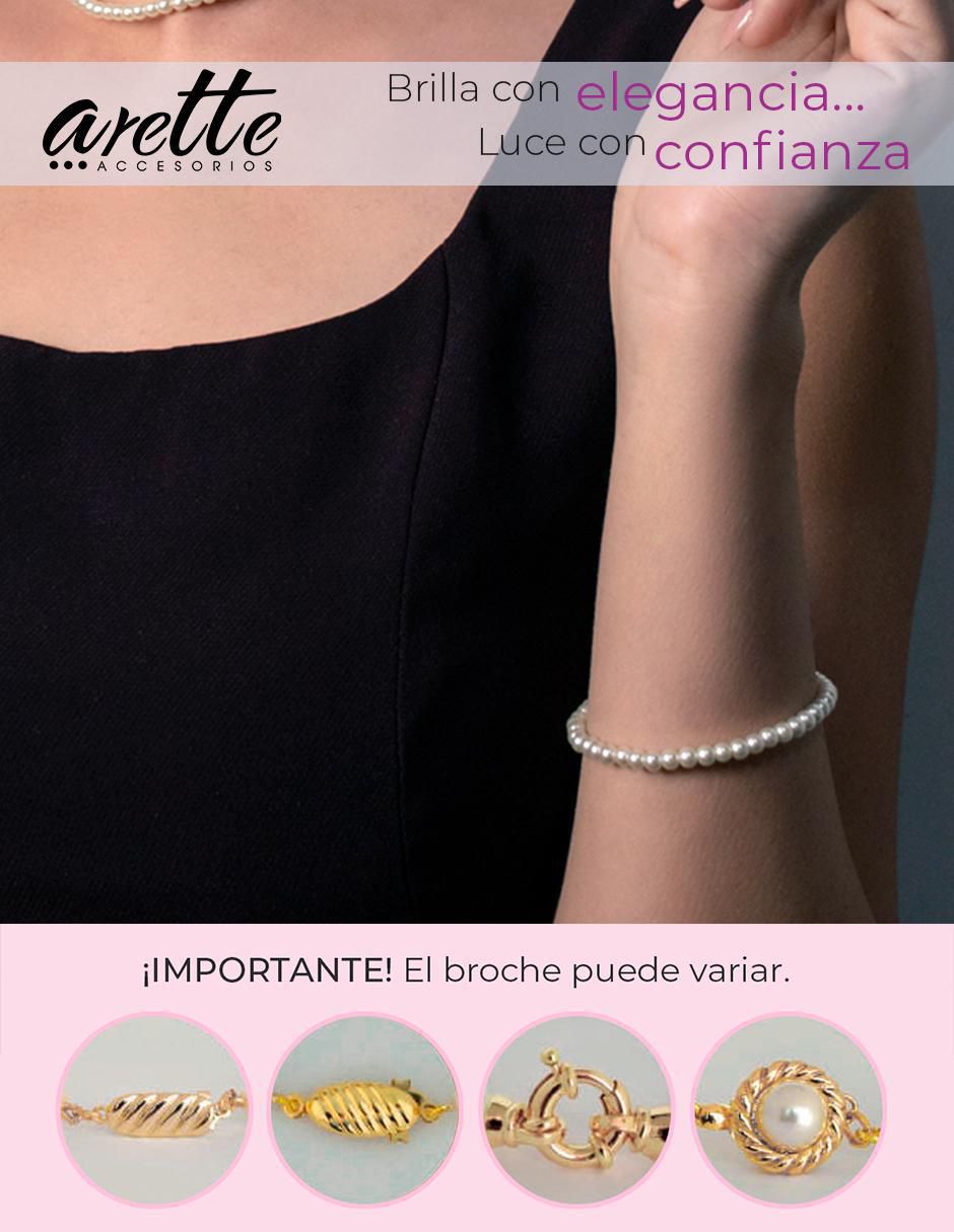 Pulsera con perla Perlas De Mallorca acabado liso 5