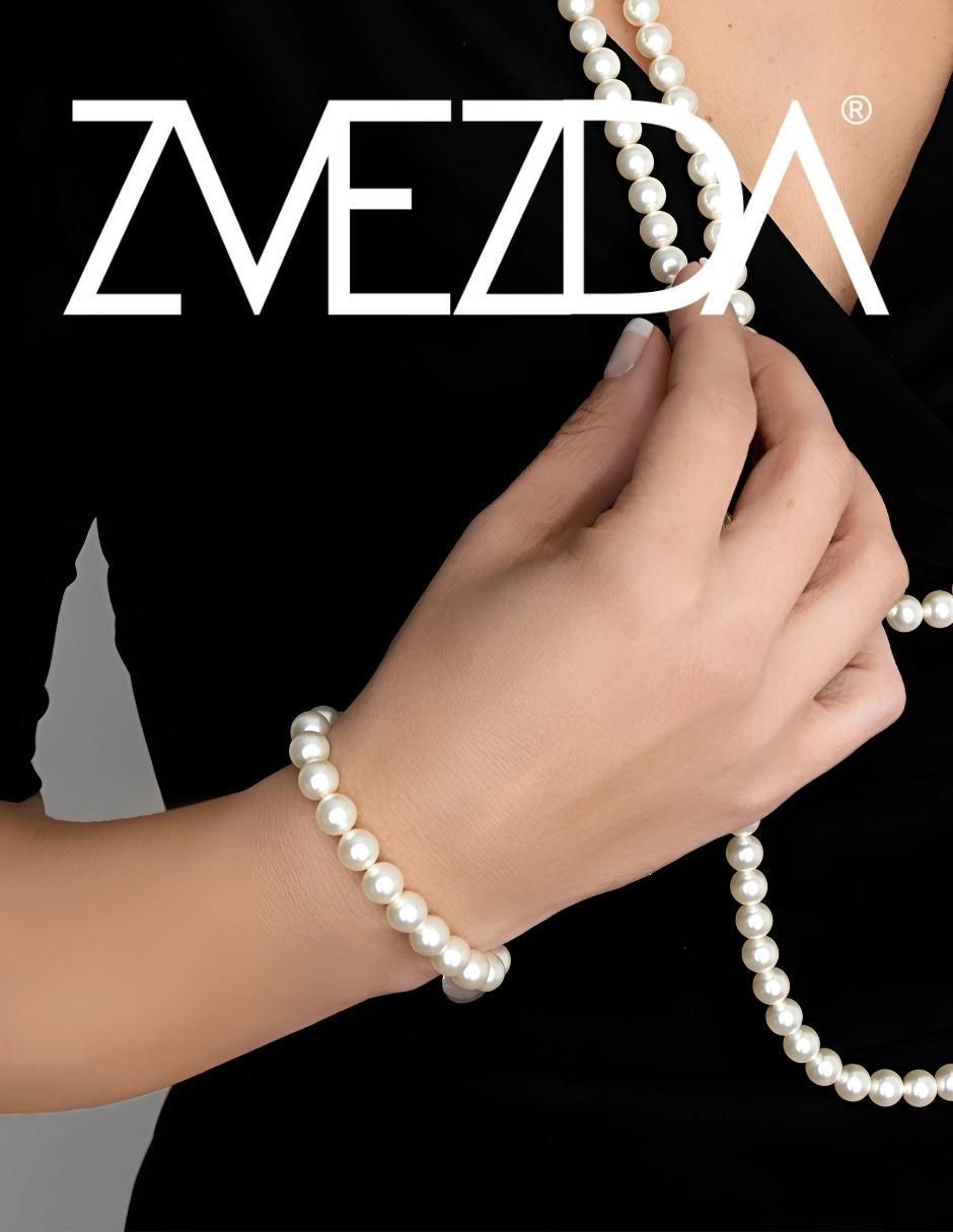 Pulsera de plata con perla de cristal p 925 Éclair 2