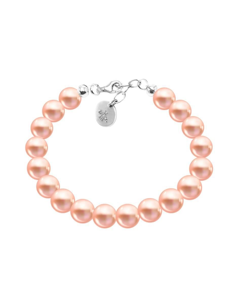Pulsera de plata con perla de cristal p 925 Éclair 1
