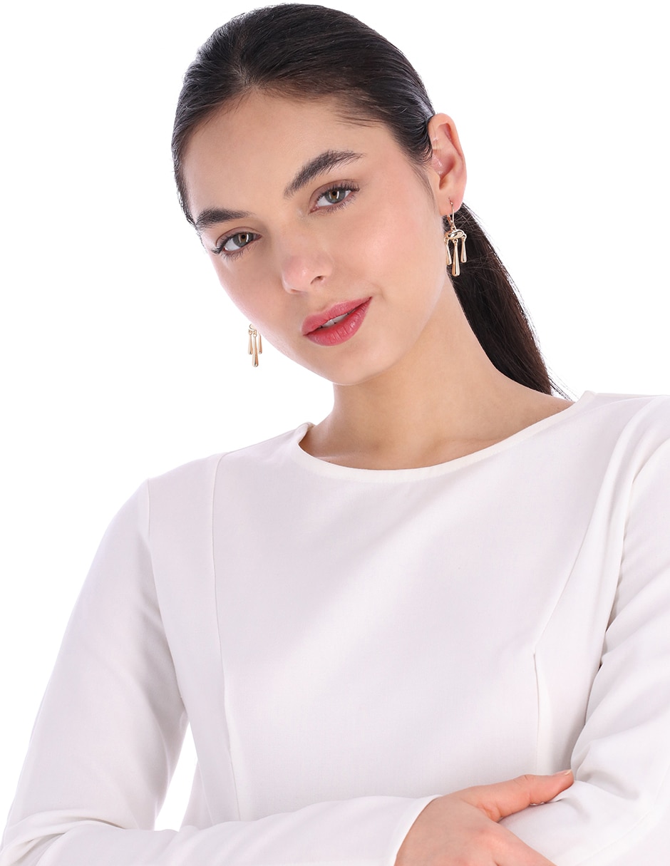 Aretes con acabado brillante 3