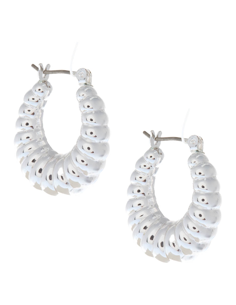 Aretes circulares con acabado brillante 2