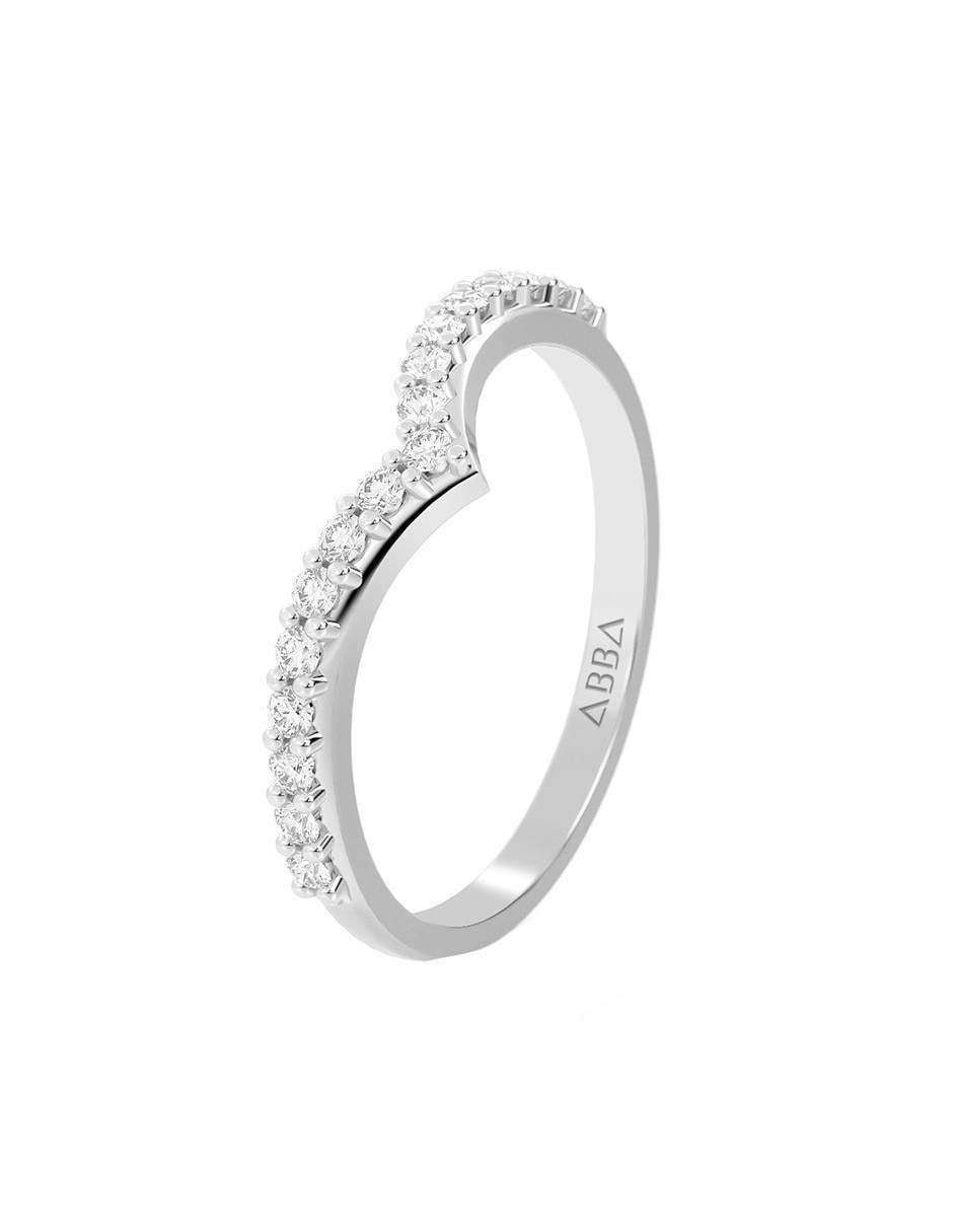 Anillo 10 k de oro zirconia brillante 2
