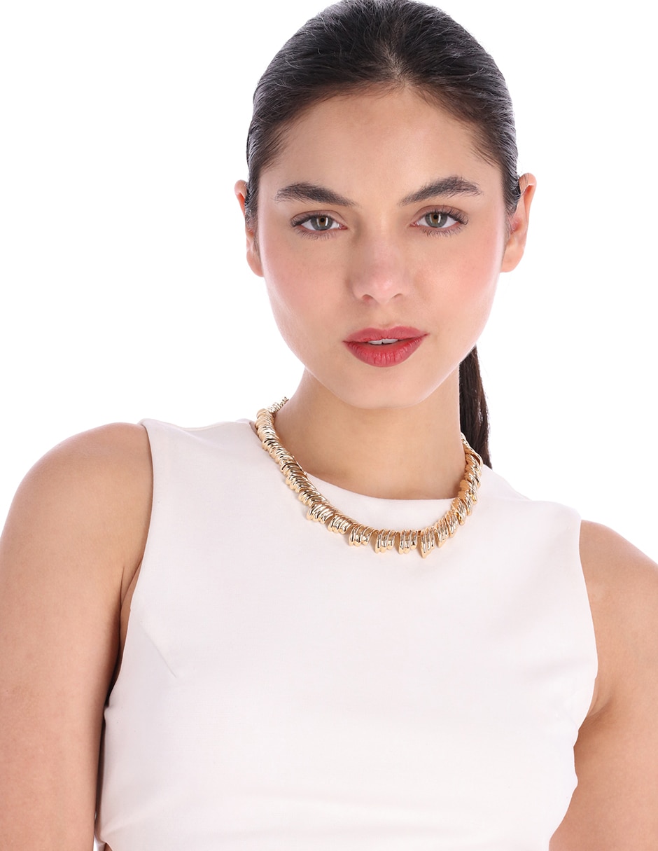 Collar de eslabones Golden Waves Collar - Gld 3