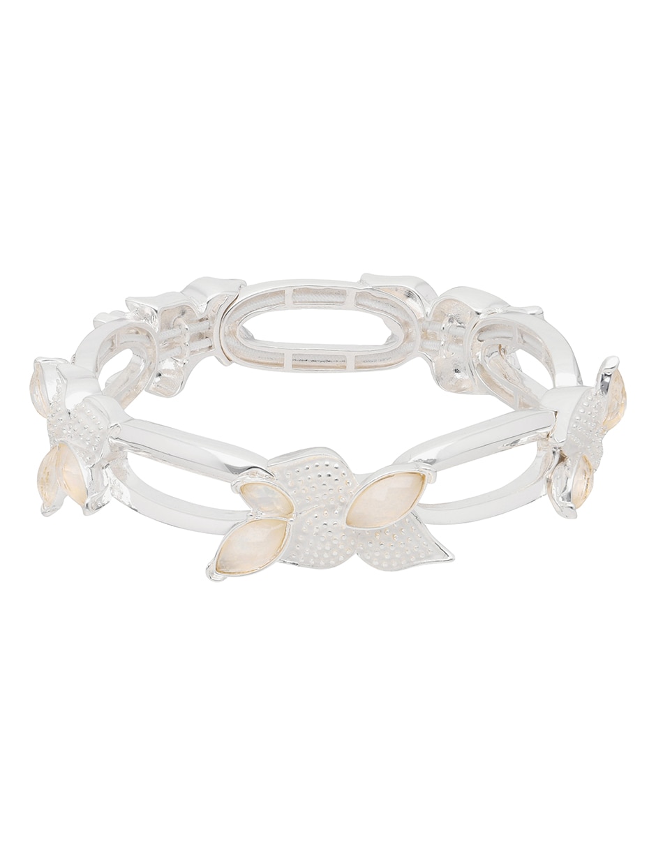 Pulsera con cristal acabado liso 2