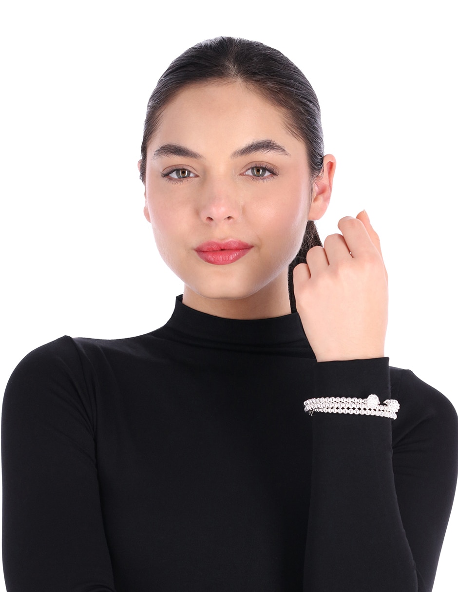 Pulsera con zirconia acabado brillante 3