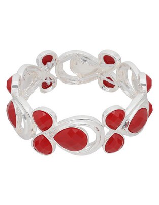 Pulsera con cristal acabado liso