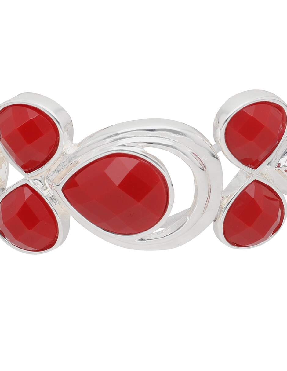 Pulsera con cristal acabado liso 4