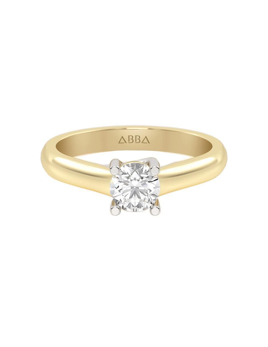 Anillo de compromiso de oro 14 k 1