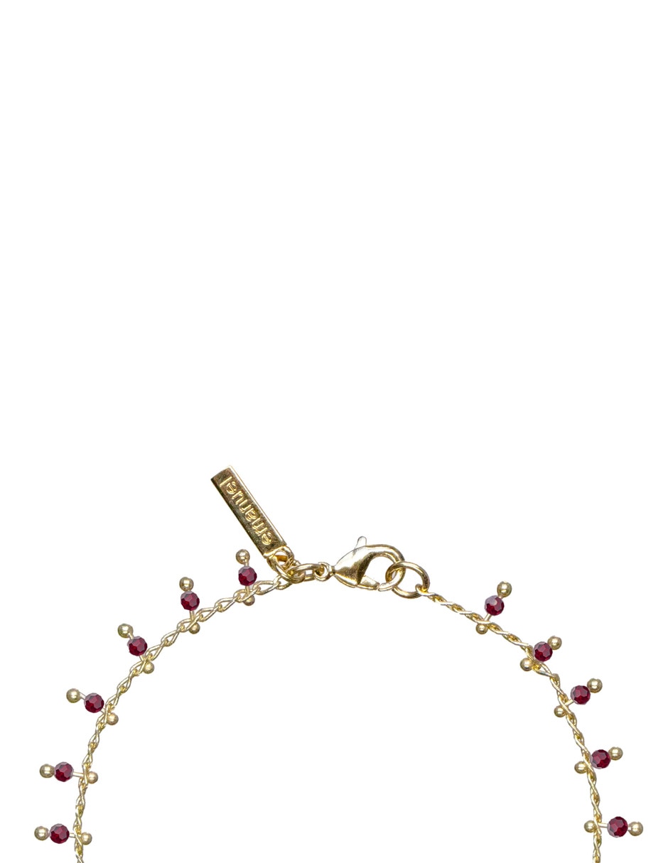 Pulsera con granate Mini Facetados acabado pulido 2
