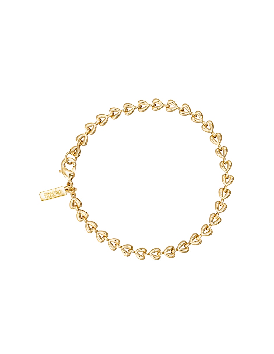 Pulsera Metales Corazón acabado pulido Pulsera Metales Corazón acabado pulido