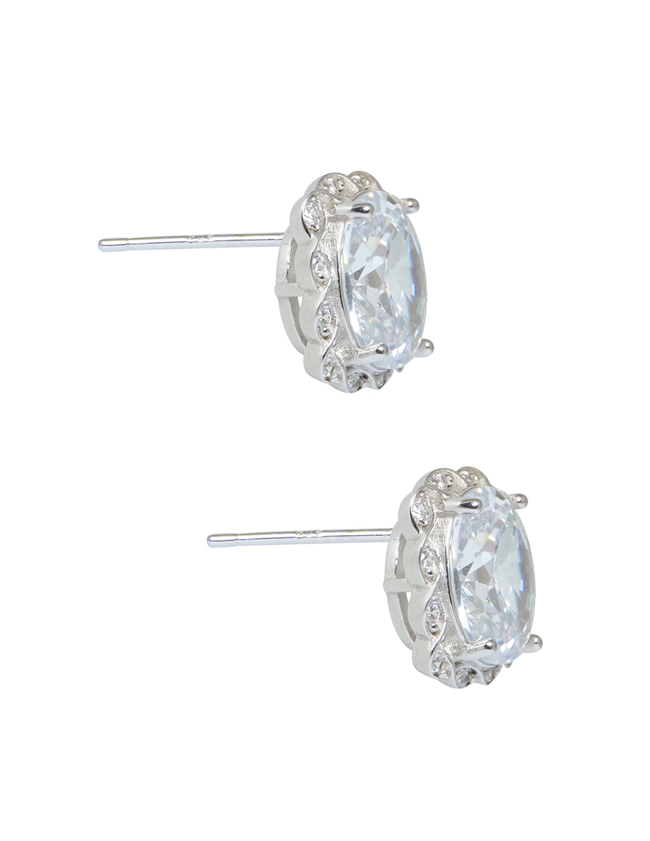 Aretes de plata P 925 con acabado brillante 2