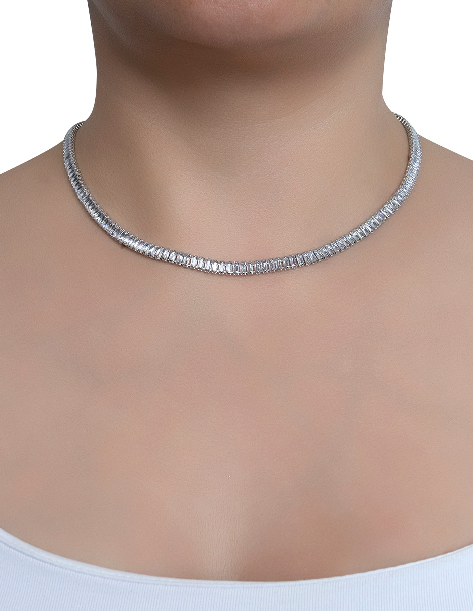 Collar metales cristal