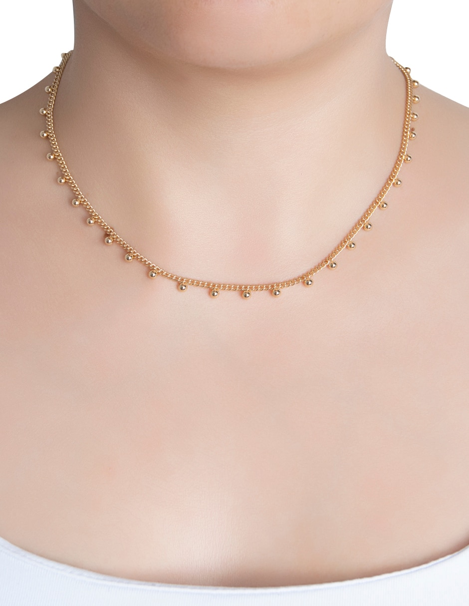 Collar mossimo metales esferas