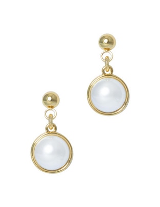 Aretes perla de cristal 1