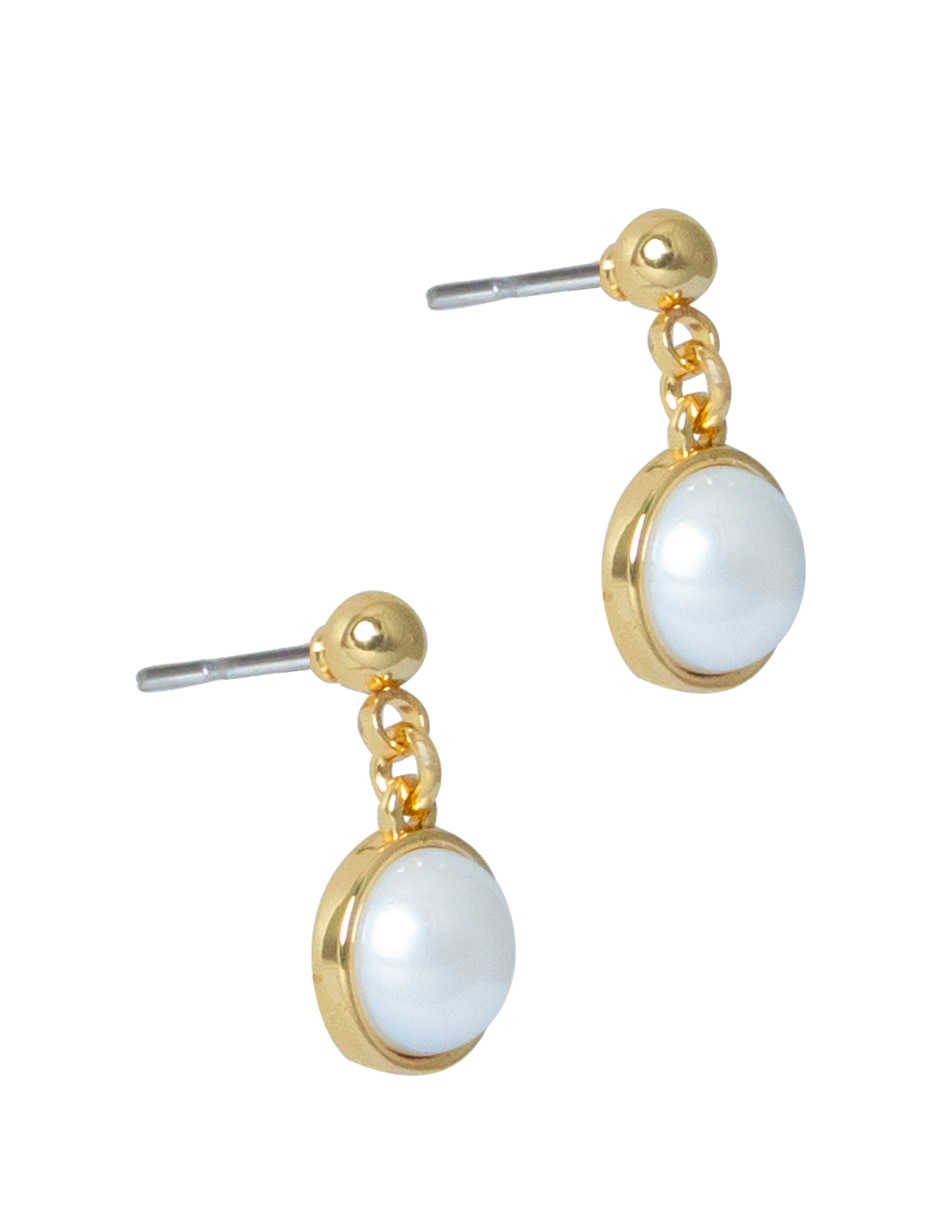 Aretes perla de cristal 2