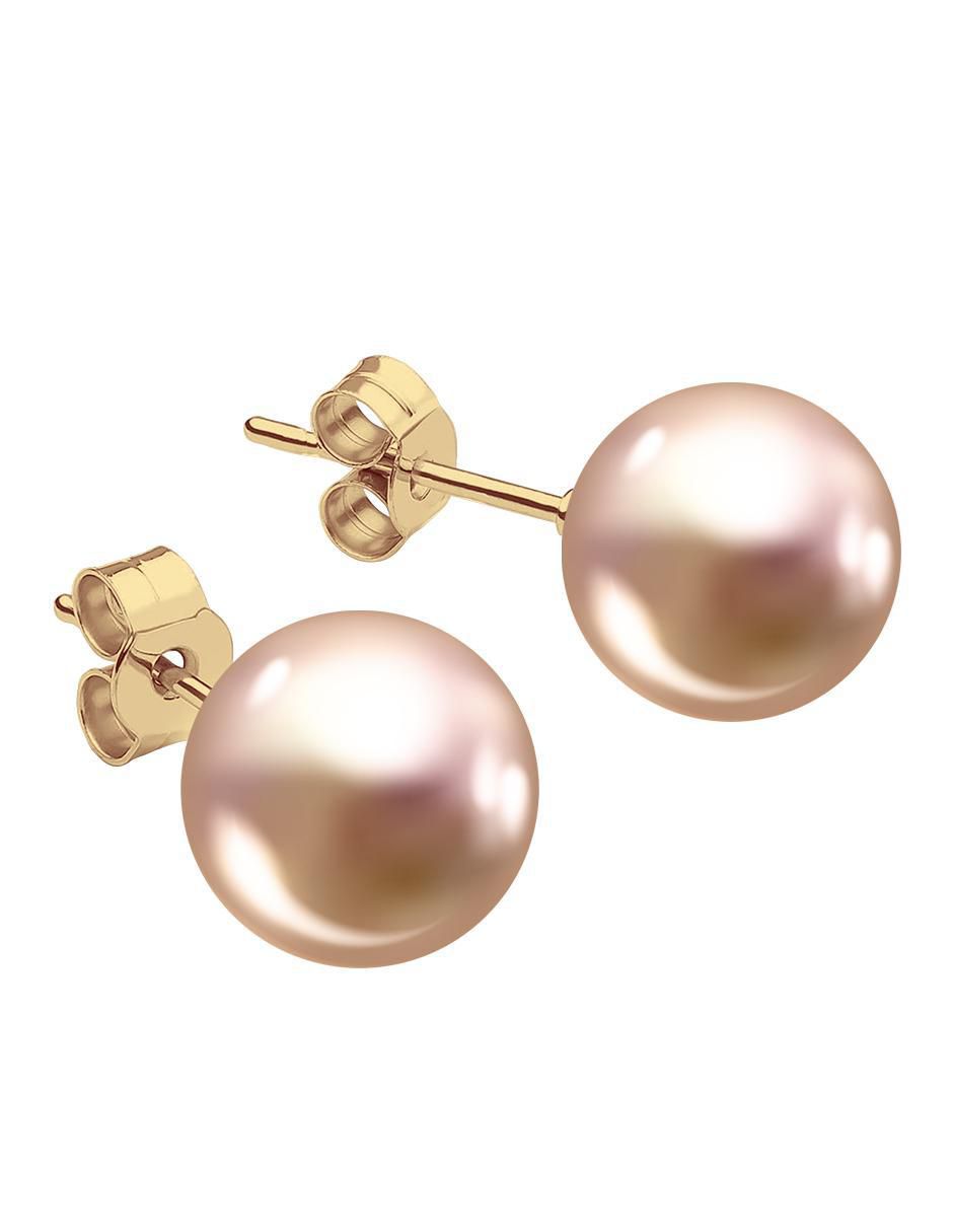 Aretes, collar y pulsera de redonda Aurore 18 K perla de cristal 4