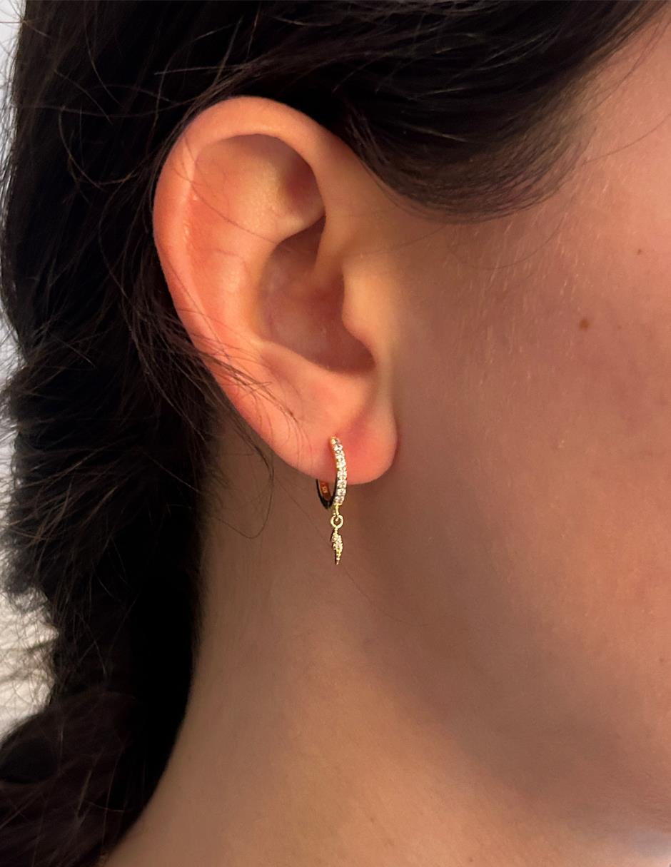 Piercing de rayo de plata P 925 3