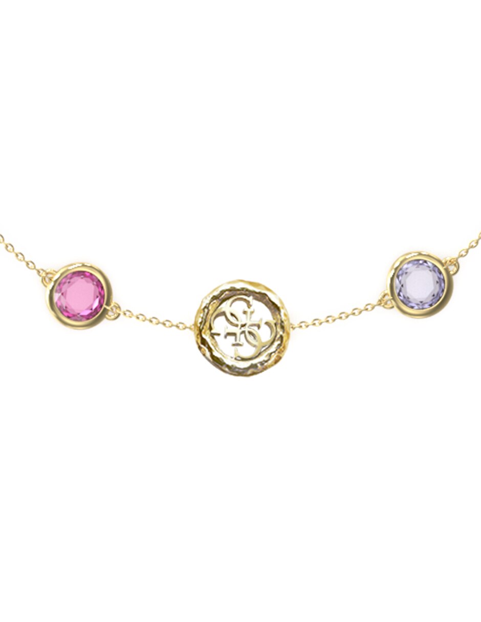 Brazalete con circonita Petra acabado baño de oro 2