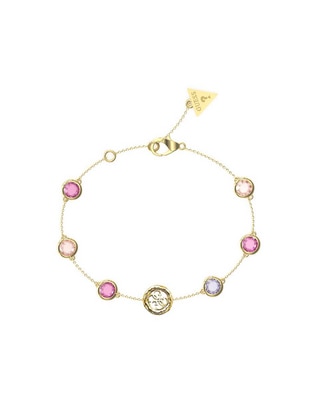 Brazalete con circonita Petra acabado baño de oro