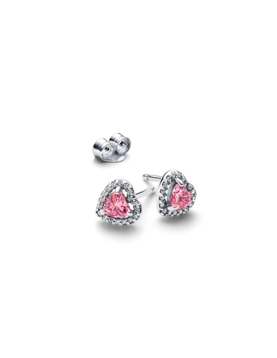 Aretes de corazón Timeless de plata P 925 con acabado brillante 2