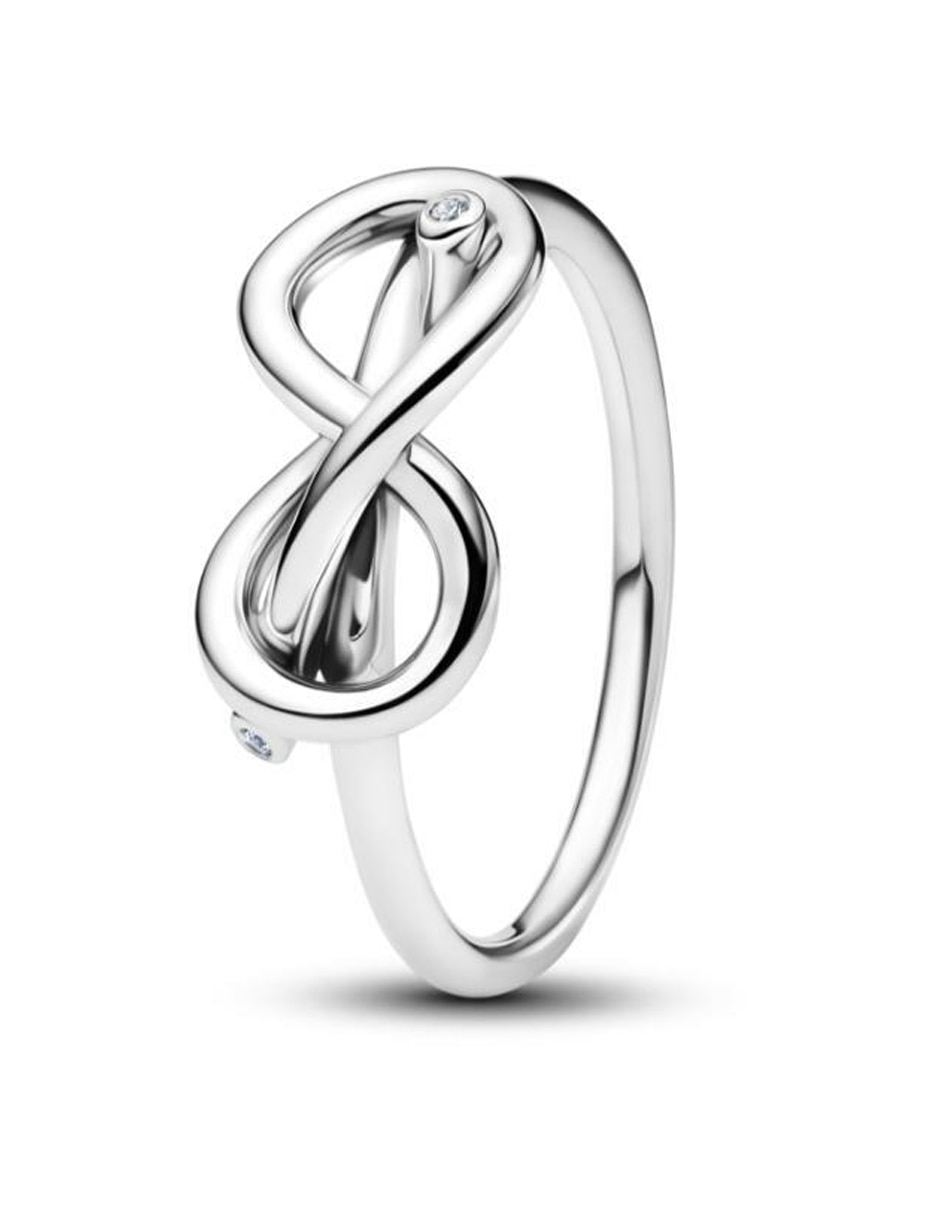 Anillo de infinito Moments P 925 de plata zirconia cúbica pulido