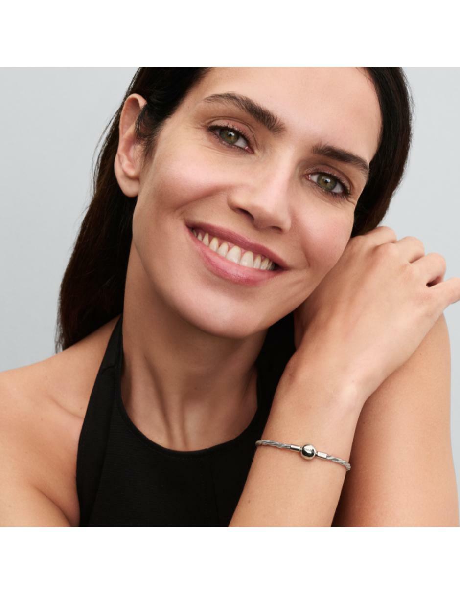 Brazalete de plata P 925 Moments acabado liso 3