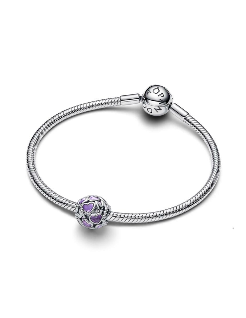 Charm de corazón Pandora Moments de plata P 925
