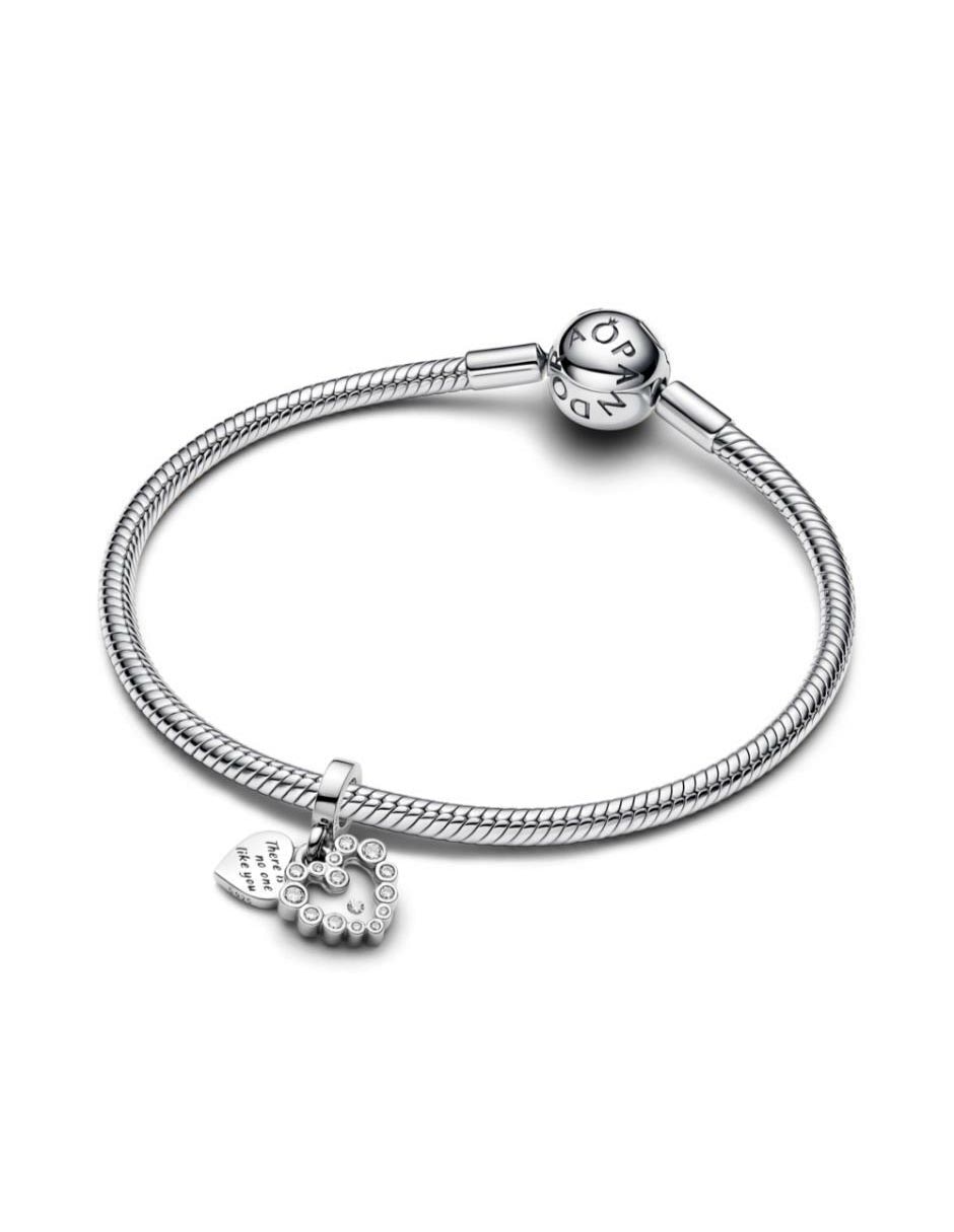 Charm de corazón Pandora Moments de plata P 925