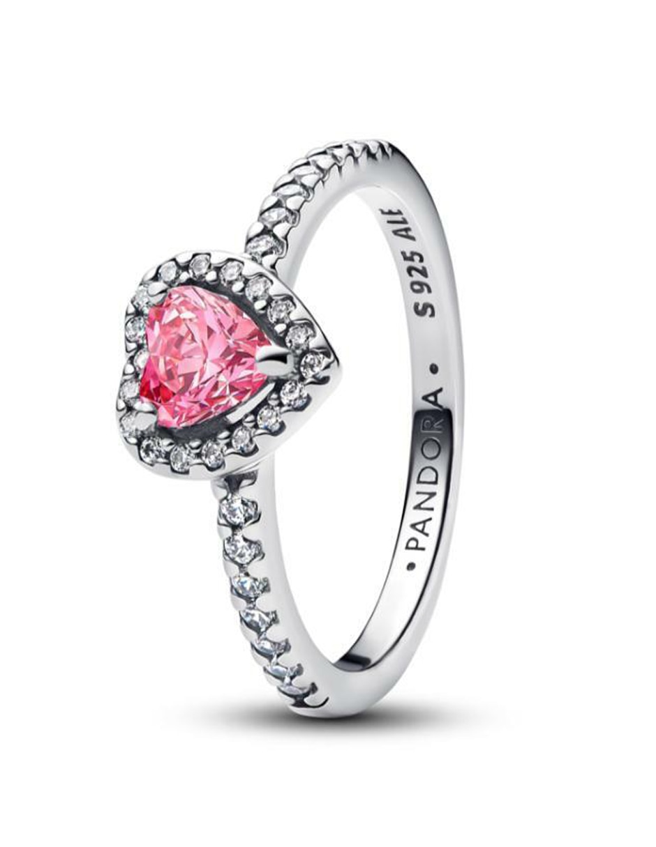 Anillo de corazón Timeless de plata zirconia cúbica brillante 2