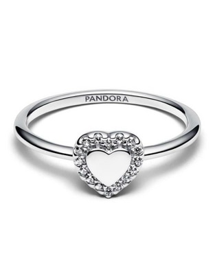 Anillo de corazón Timeless P 925 de plata zirconia cúbica brillante