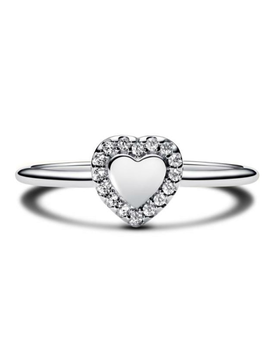 Anillo de corazón Timeless P 925 de plata zirconia cúbica brillante