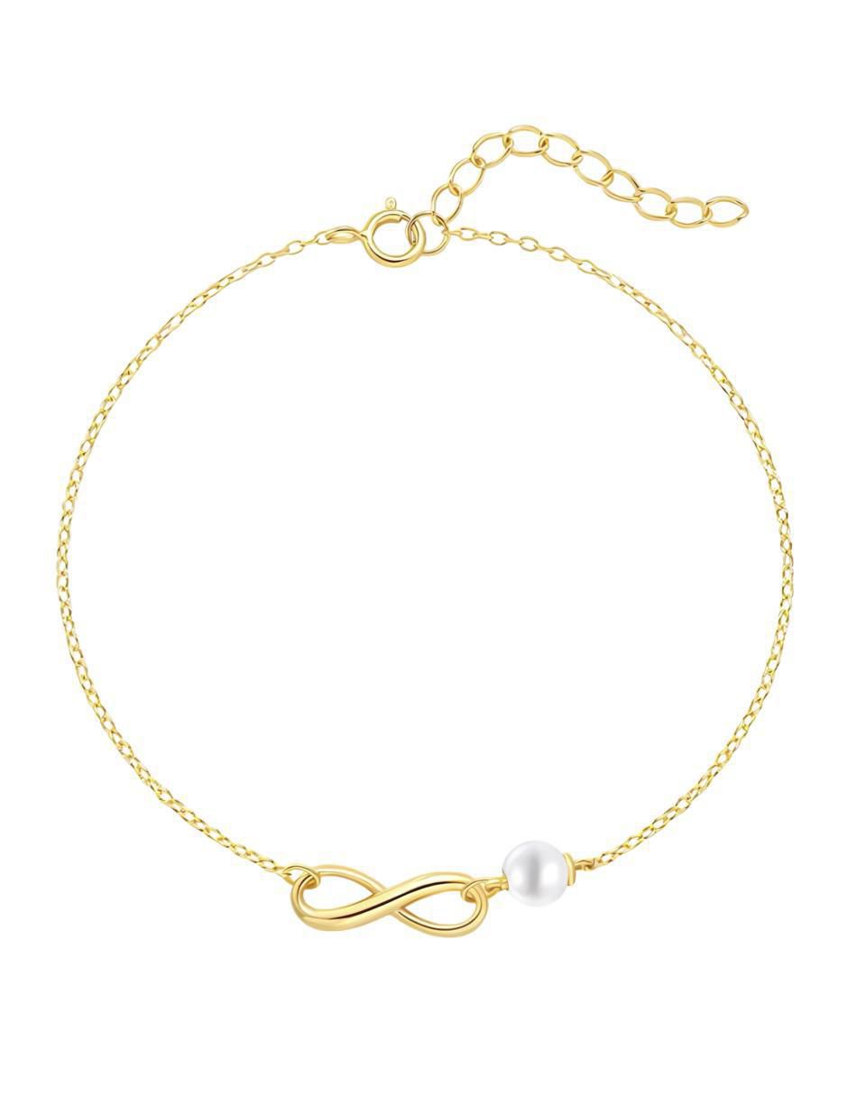 Brazalete de plata con perla P 925 acabado brillante 1