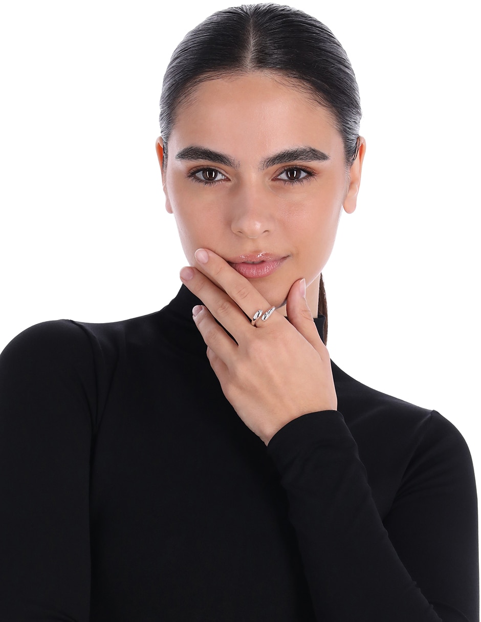 Anillo redondo Eleanor pulido 3
