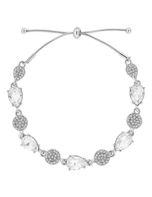 Brazalete con cristal Ivory Runway acabado brillante
