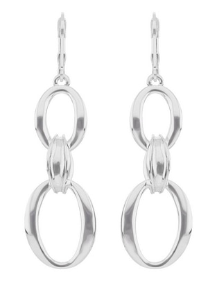 Aretes circulares con acabado brillante