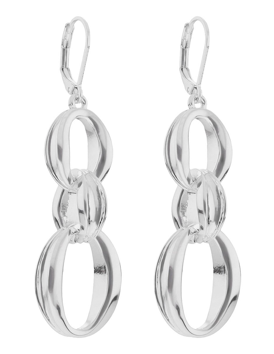 Aretes circulares con acabado brillante 2